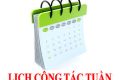 LỊCH CÔNG TÁC TUẦN TỚI