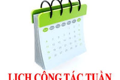 Lịch công tác tuần 30